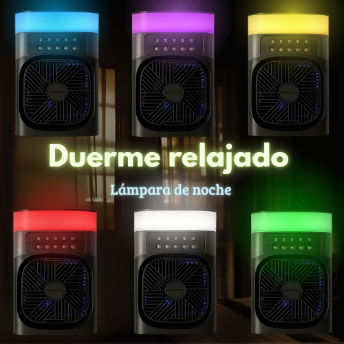 Ice Wind (ventilador 3 en 1:    ventilador, vaporizador refrescante y luz de noche)